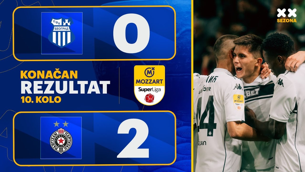 MBSLS 2025/26 - 10.Kolo: OFK BEOGRAD – PARTIZAN 0:2 (0:1)