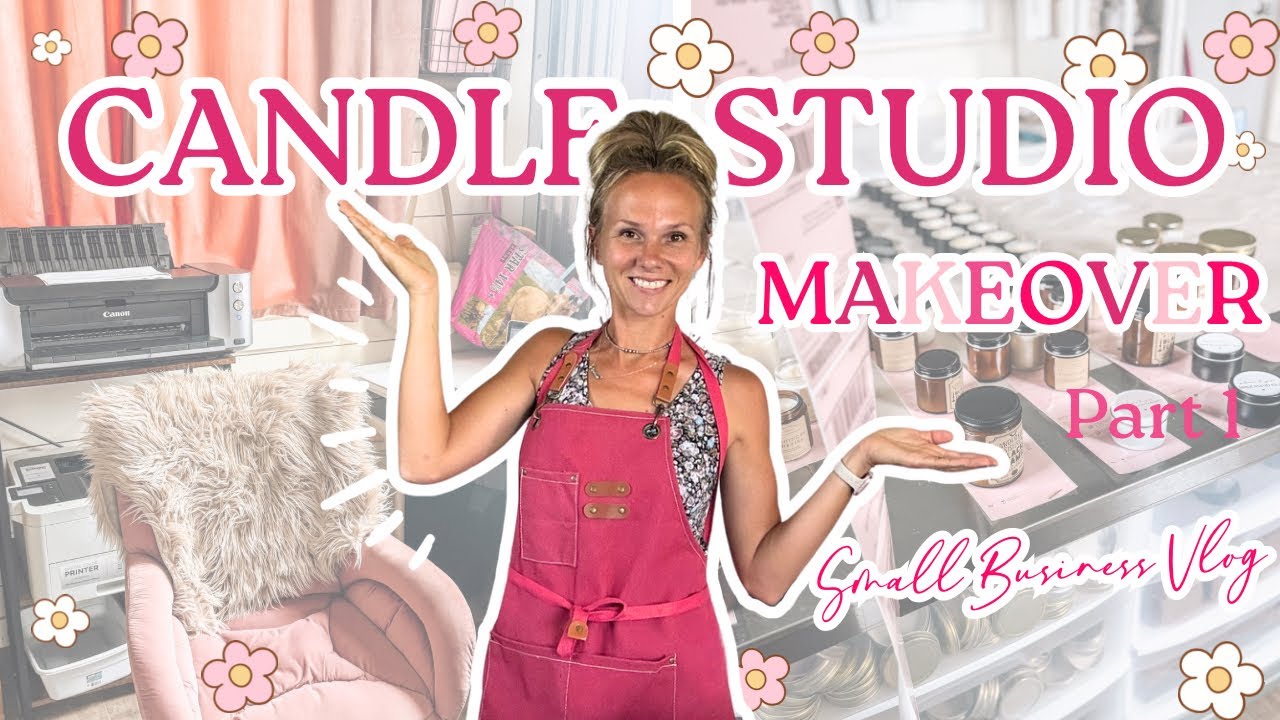 ✨🕯️Candle Studio Glow Up Part 1 | Small Business Makeover + Fall Stationery Reveal | Small Biz Vlog