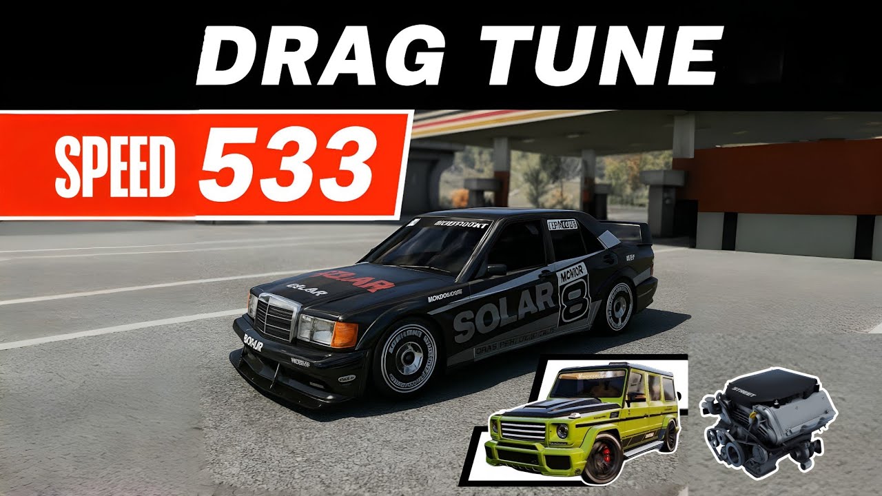 "CarX Street – B19 with GLW Engine Swap | 533 KM/H Top Speed Drag Tune!"