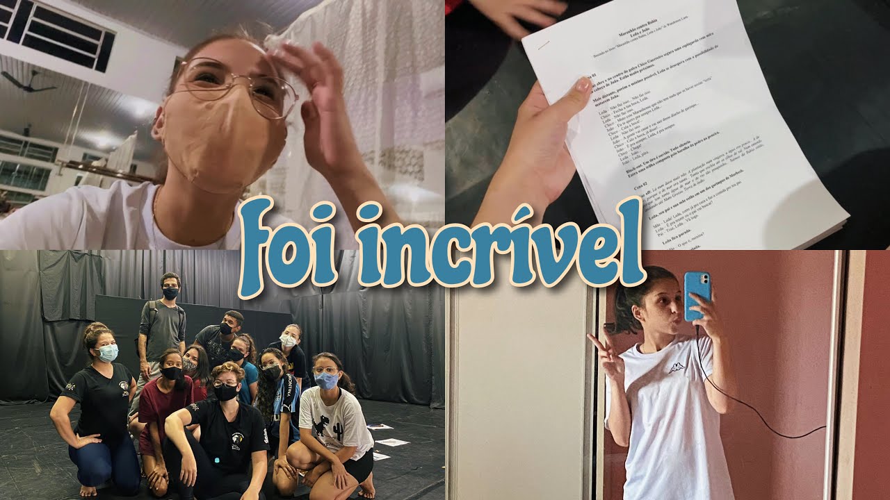 VLOG + PRIMEIRO DIA NO TEATRO!