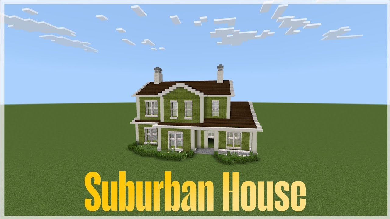 How To Build A Suburban House In Minecraft Tutorial 844