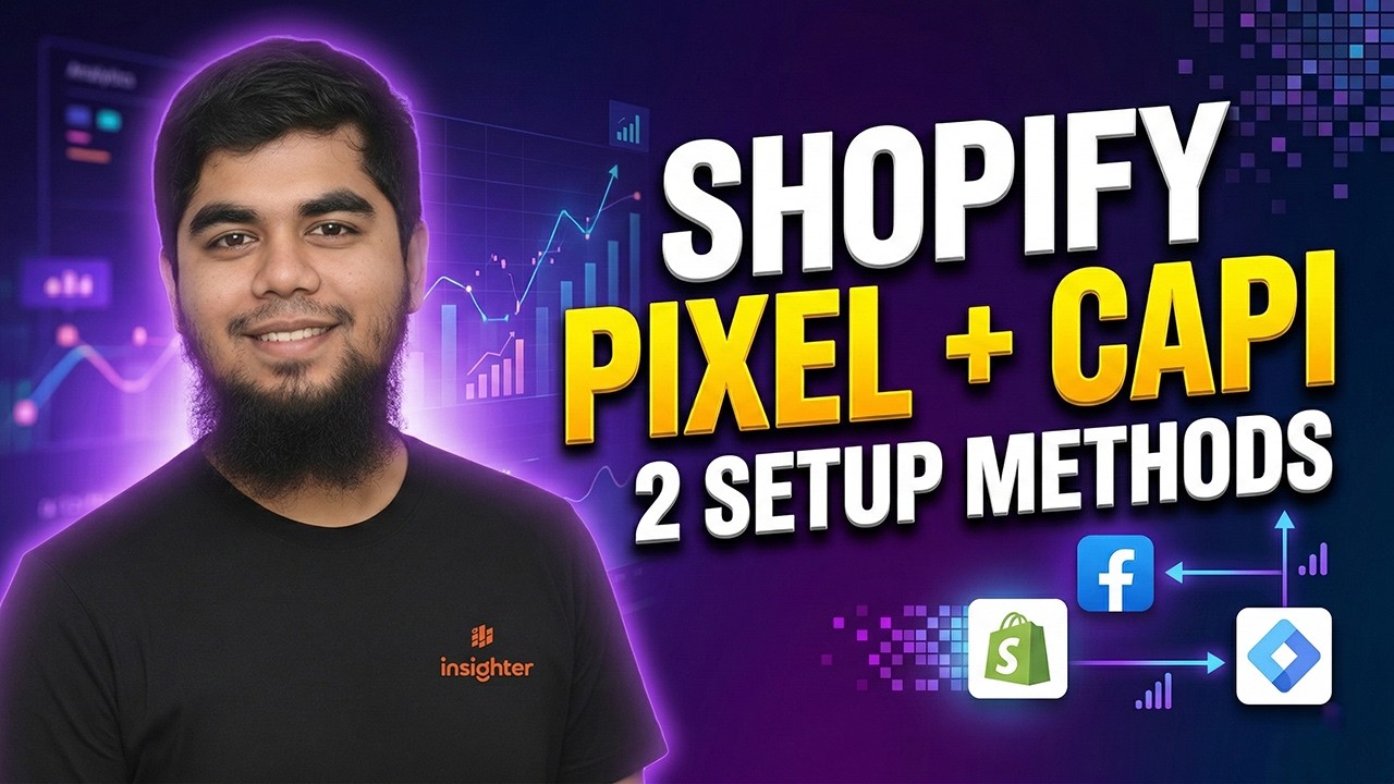 Shopify Meta Pixel & Conversion API Setup (2 Methods) | Direct App + GTM Server Side Tracking