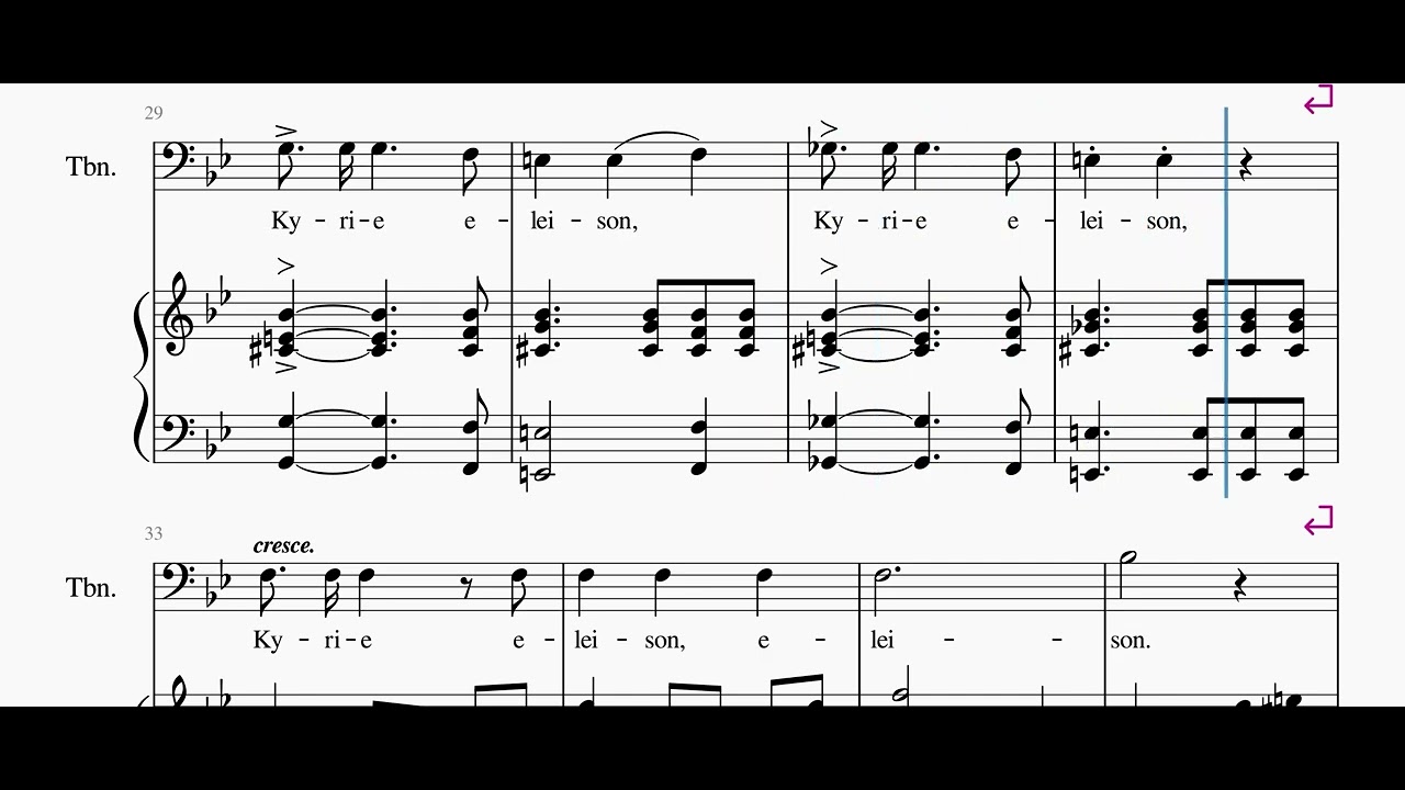 KYRIE (B) MASS of St. Cecilia in B flat .Turner