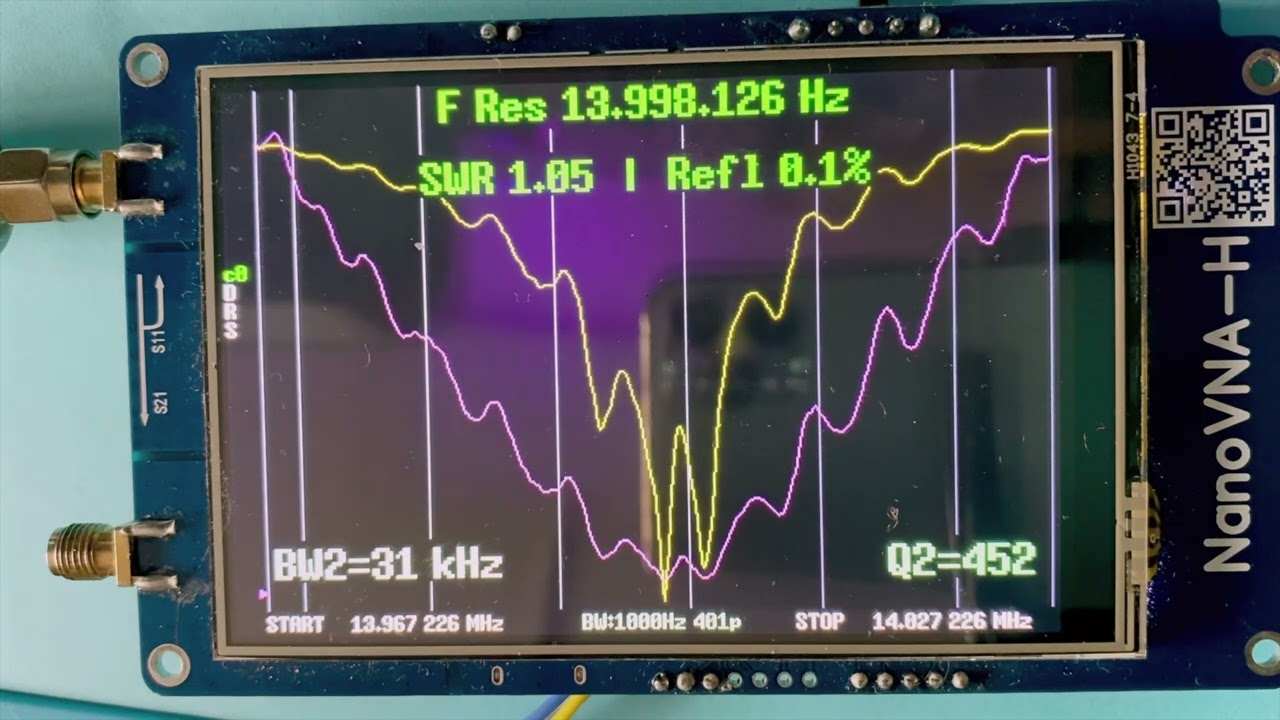 NanoVNA H4 custom firmware Demo