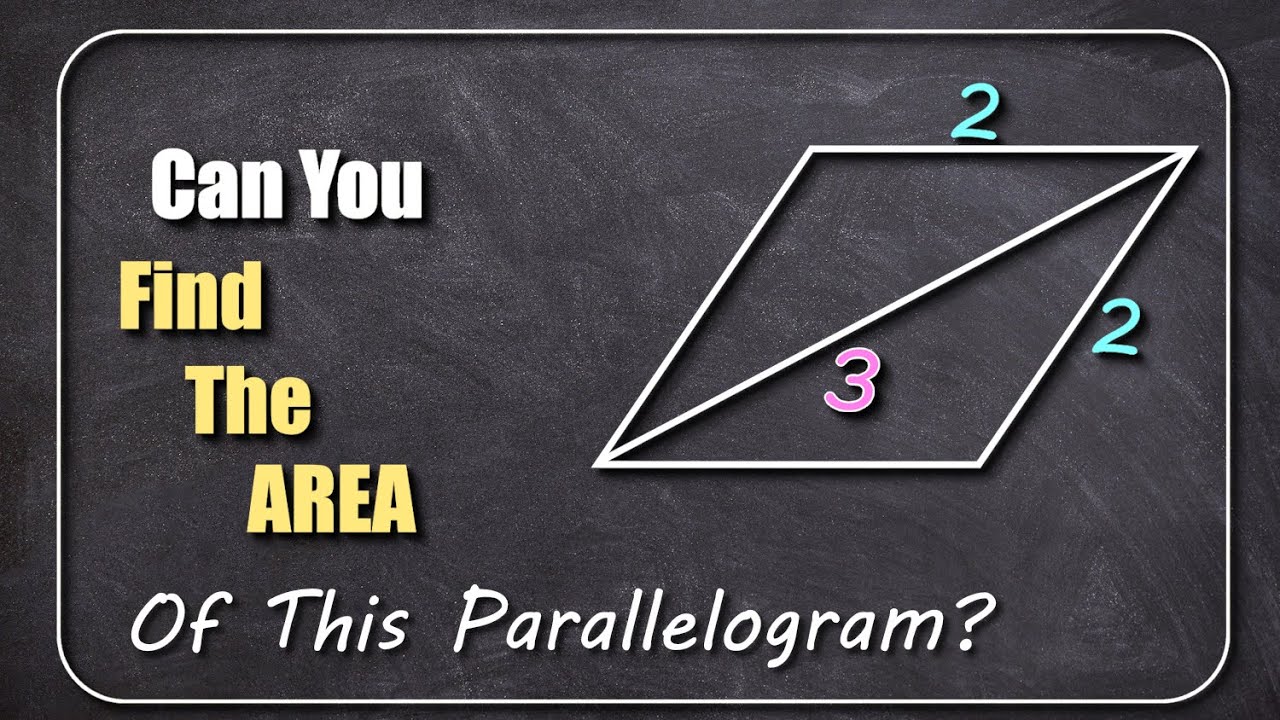 Area of Parallelogram Question (Can You Find It?)