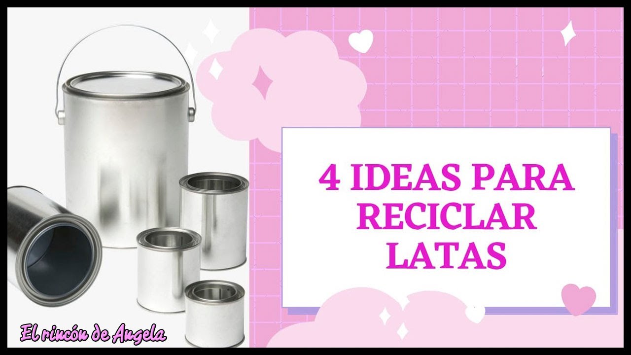 4 IDEAS para RECICLAR LATAS 🔴  Diy manualidades y decoupage
