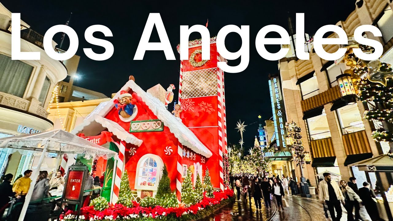Los Angeles Walking Tour  - ✨LA Christmas ✨ The Grove and Farmers Market 🎄