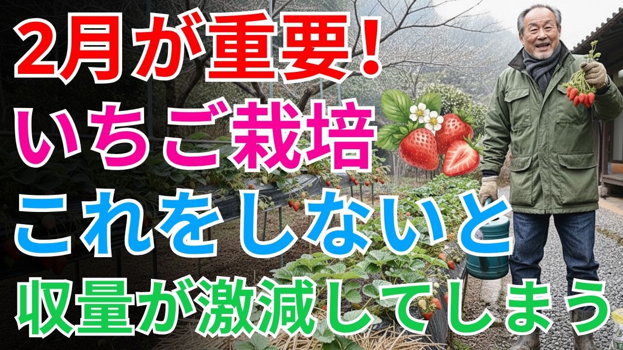 【絶対失敗しない】2月〜3月で差がつく重要管理！今やらないと春の大粒が遠のく、水やりと追肥の正解〜プランター家庭菜園〜