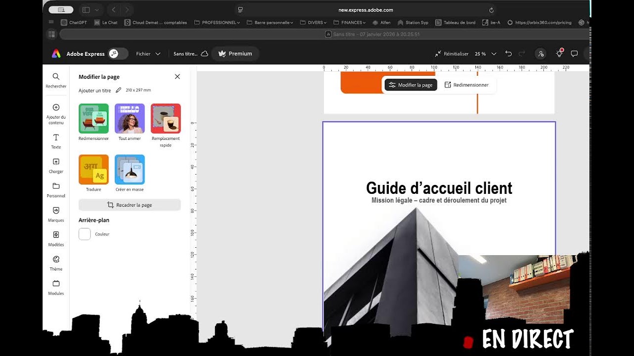 Live au bureau 👷‍♂️💻
Travail en conditions réelles & création d’un guide d’accueil client