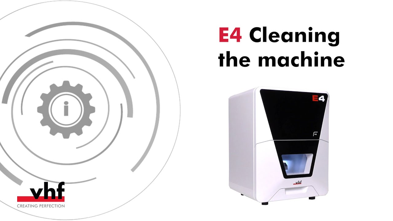 E4 – Cleaning the machine