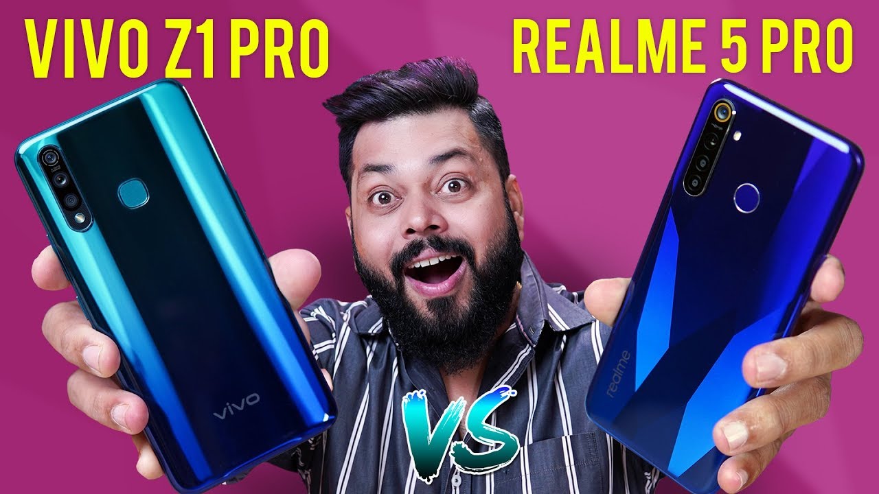Realme 5 Pro Vs vivo Z1Pro FULL Comparison ⚡⚡⚡ कौन है असली PRO???