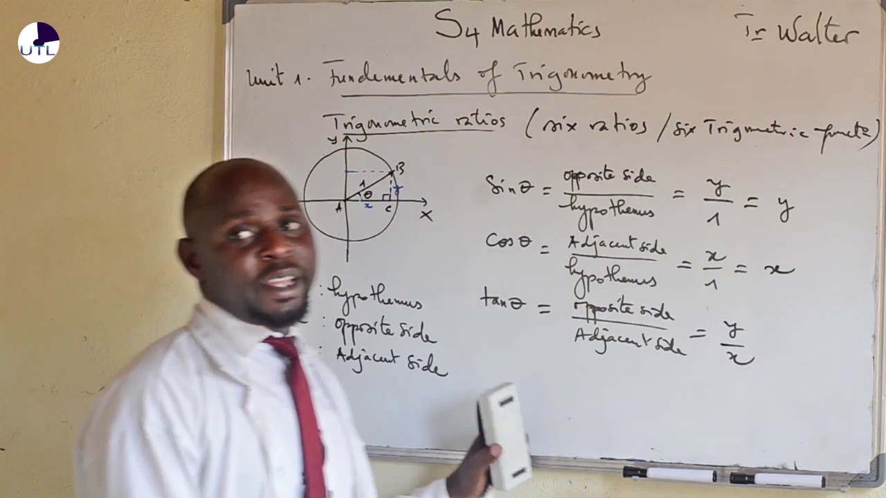 Mathematic S4: Unit1:lesson2 Unit circle in  fundamentals of Trigonometry