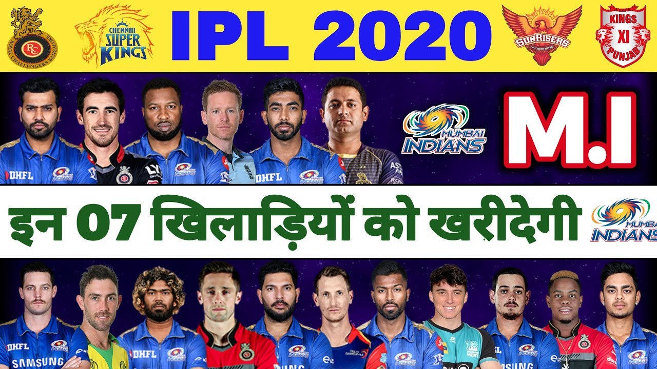 IPL 2020 - Mumbai Indians (MI) Auction Strategy for IPL Auction