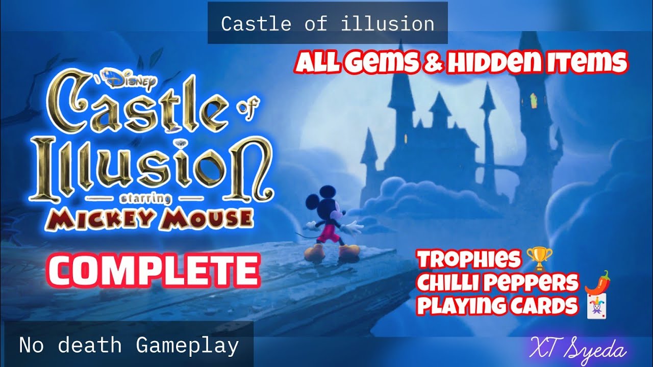 Castle of Illusion Complete All Diamonds 💎 Statue Pieces🗽 Chilli Peppers🌶️ Playing Cards 🃏| iOS