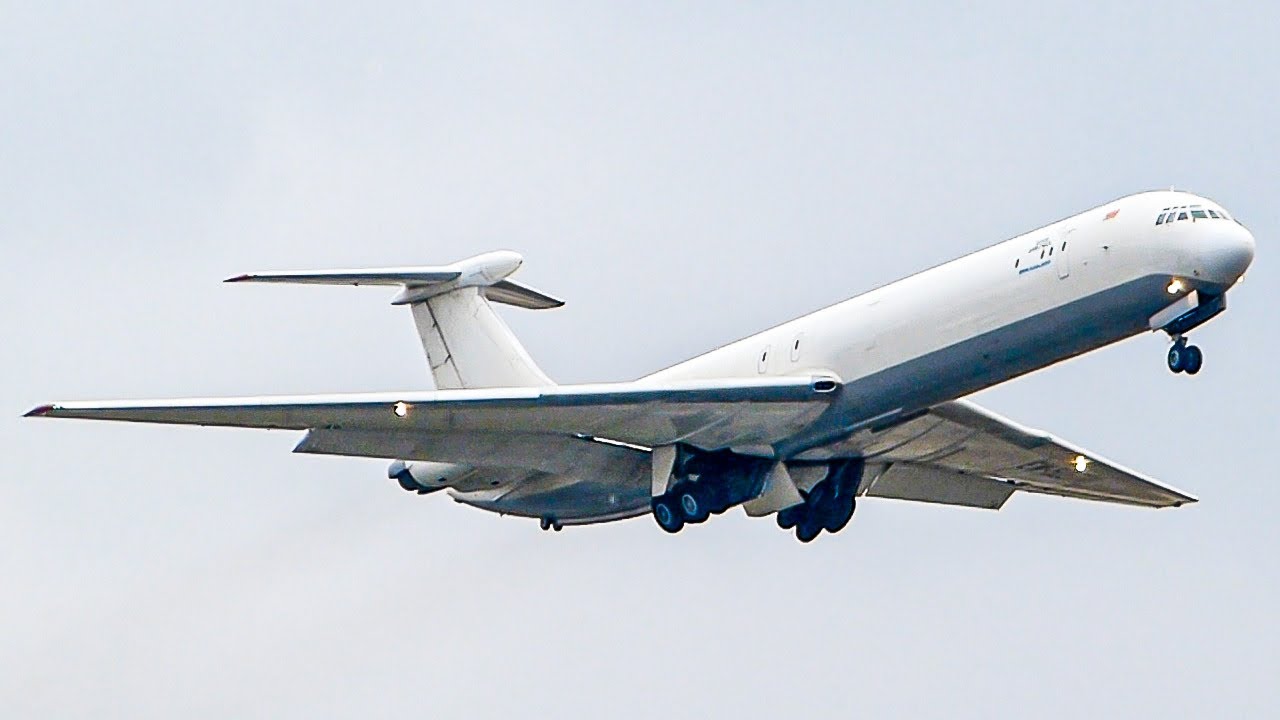 SHORT TAKEOFF! | Rada Airlines Ilyushin IL-62M POWERFUL Departure from Belgrade Airport | With ATC