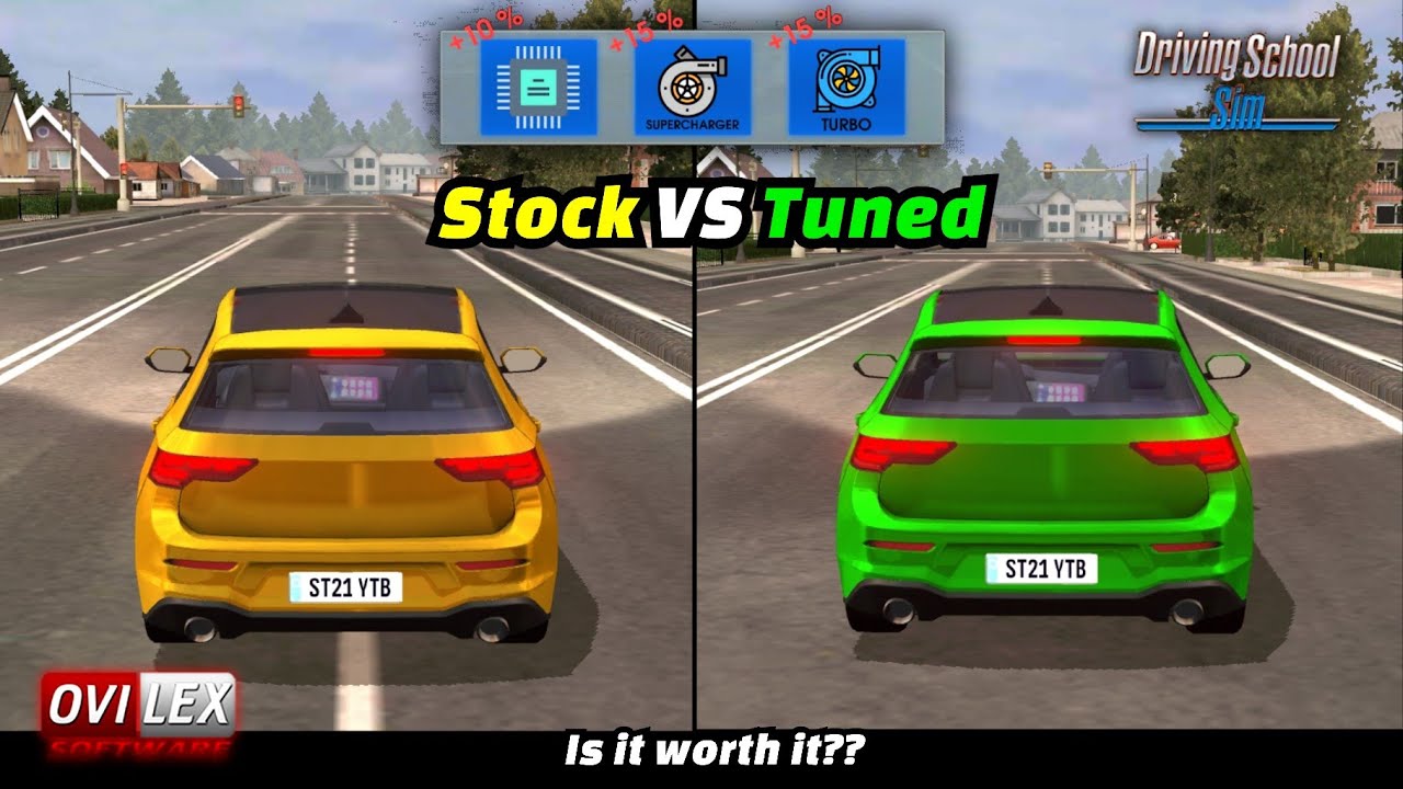 Driving School Sim 2020 - Does Upgrading Engine Make Any Difference?? (Stock VS Tuned) *Maxed Out*