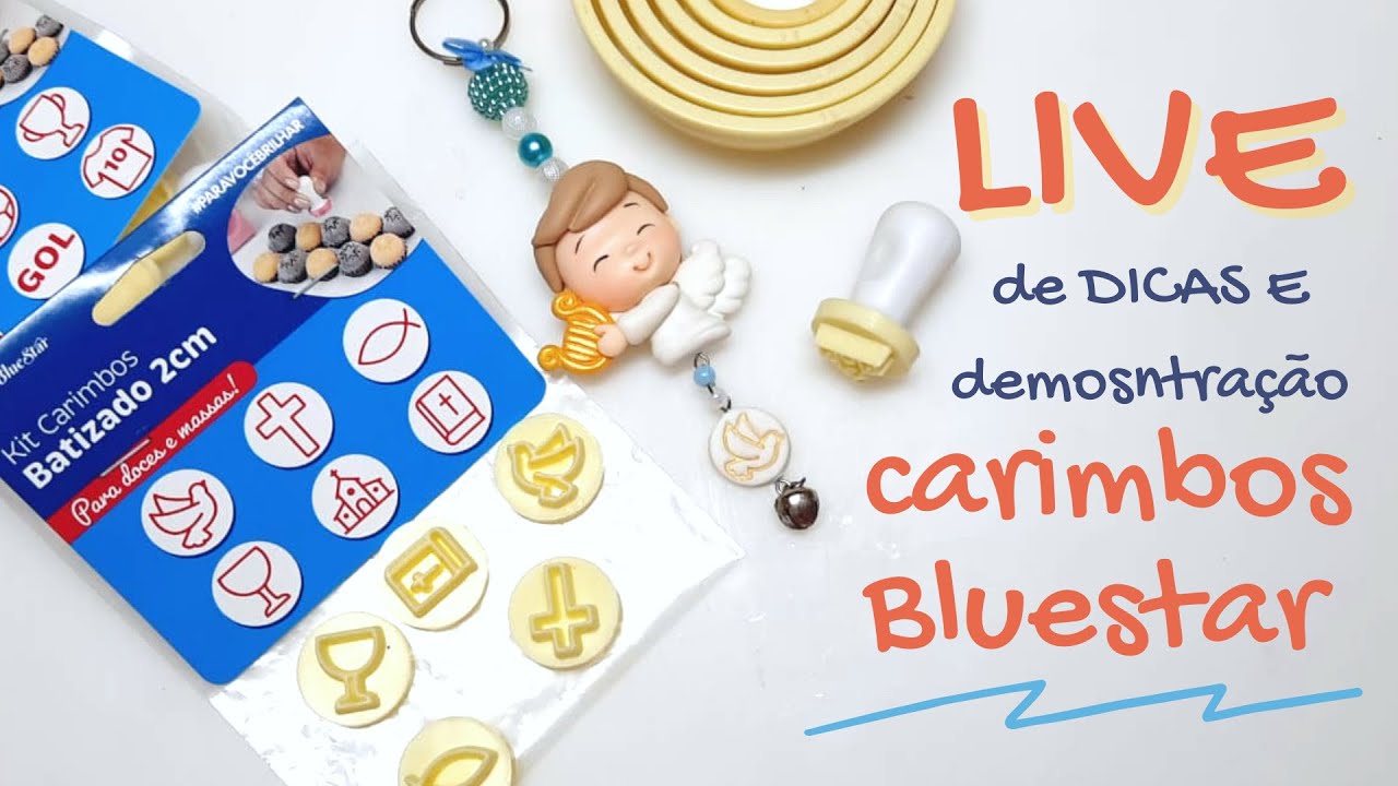 LIVE Demonstração Kit carimbos Batizado e Futebol Bluestar