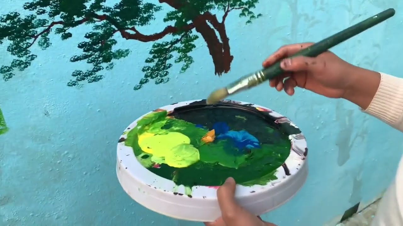 Cách pha mầu sắc cơ bản vẽ trần mây 3d