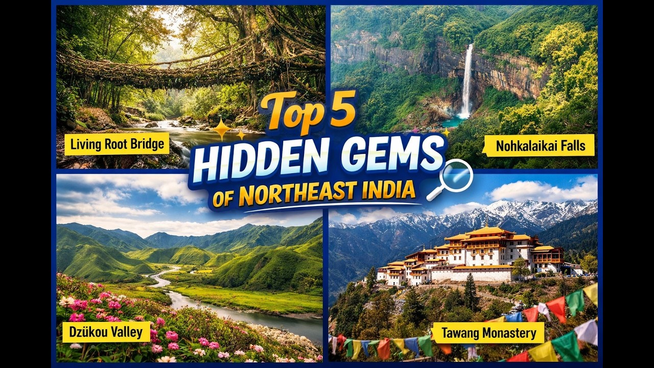 Top 4 Hidden Gems of Northeast India | Meghalaya, Nagaland , Arunachal | Rhino Holidays