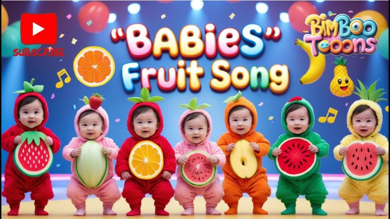 “Fruits Are Fun!  Song  | Babies Ramp walk in Fruit Costumes Sing & Count!” Cutest Fruit Song Ever