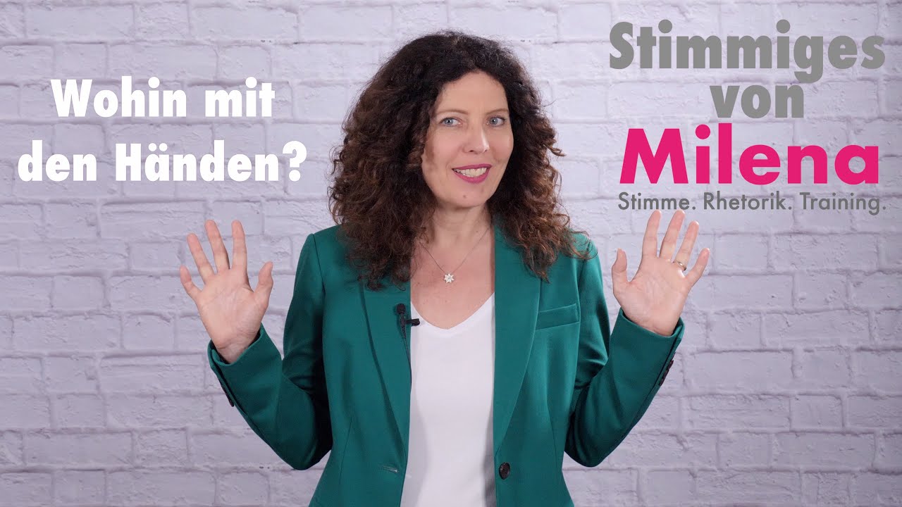 So setzen Sie Gestik gezielt ein: Tipps von Profi-Sprecherin Milena Hardt | Milena Hardt