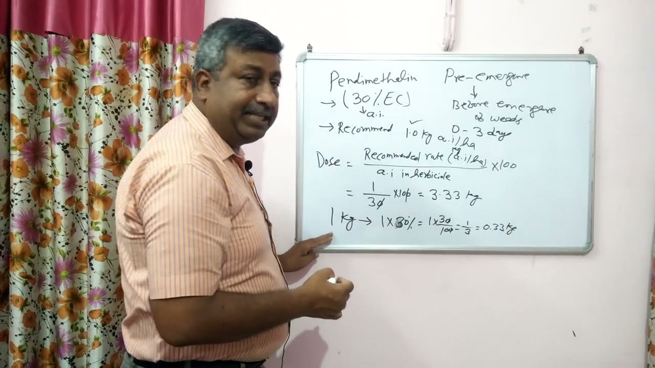 Calculation of Pendimethalin Herbicide