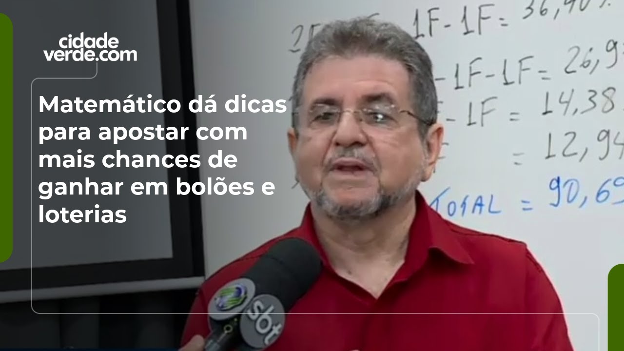 Matem&aacute;tico d&aacute; dicas para apostar com mais chances de ganhar em bol&otilde;es e loterias
