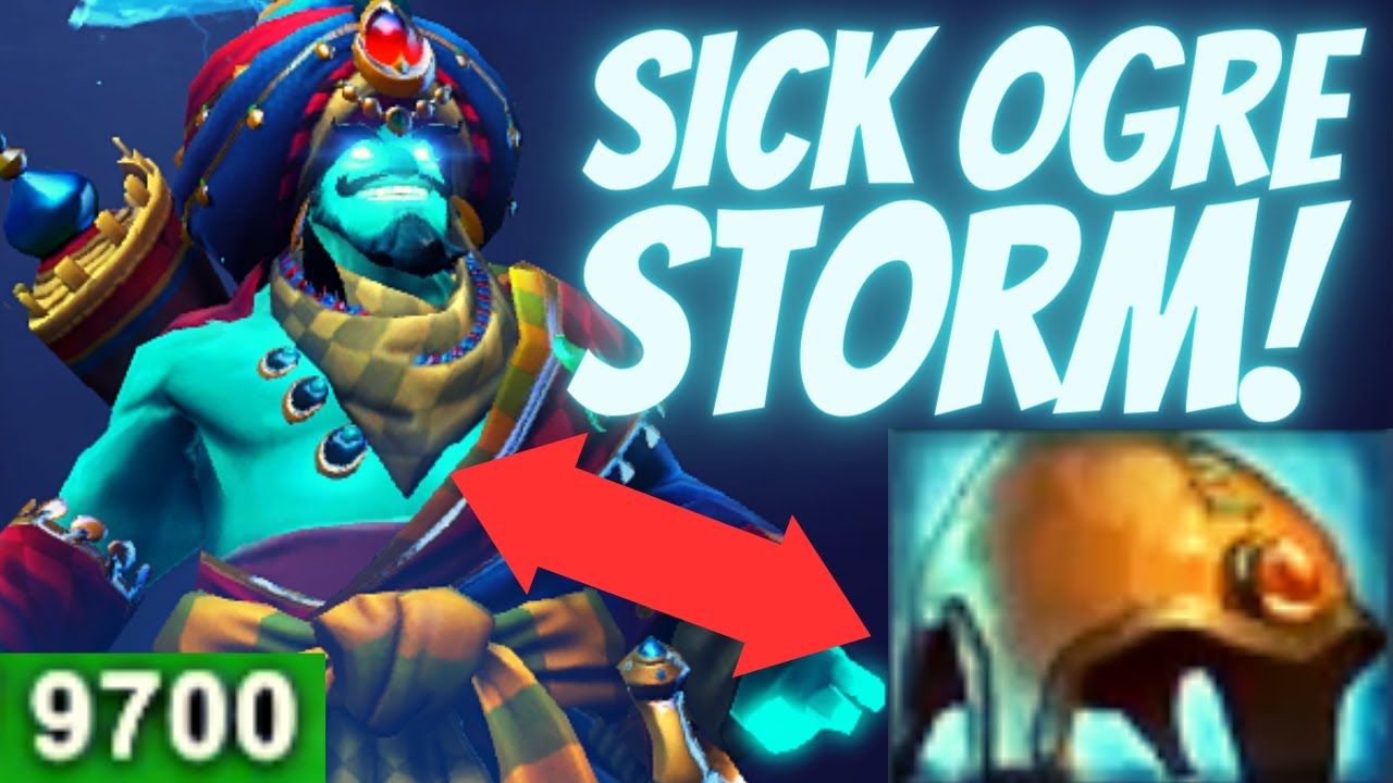 9K HP OGRE STORM SPIRIT 3! PANDA CHALLENGE! ► Dota 2 Auto Chess
