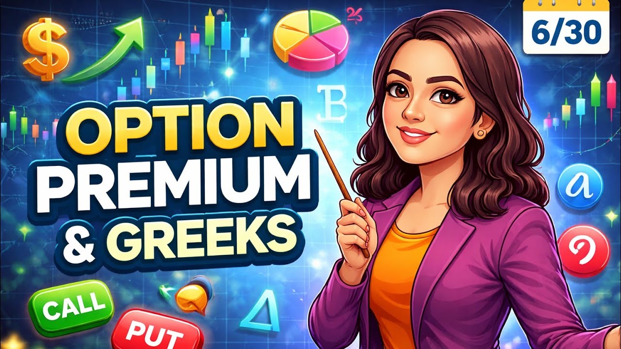 Option Premium & Greeks Explained 🔥 | IV, TV, Delta, Theta (Easy Hindi)|6/30 Options Series