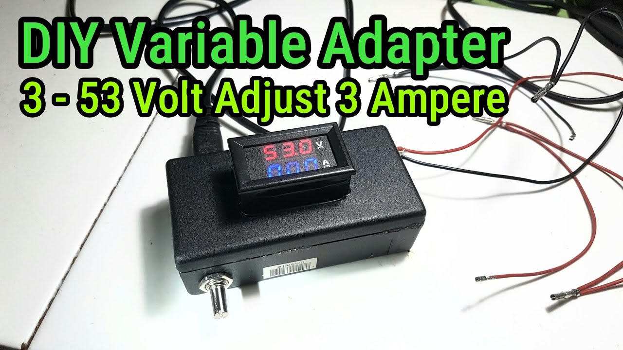 Diy modifikasi adaptor printer jadi power supply serbaguna output voltase dapat diatur 3v - 50v 2a