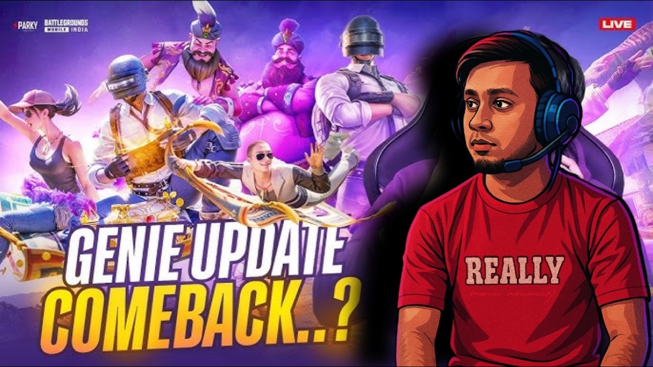 GENIE UPDATE IS BACK 🔙| BGMI LIVE 🔴#bgmilive #newupdate #bgmi4_2update #livestream #pubgmobile #live
