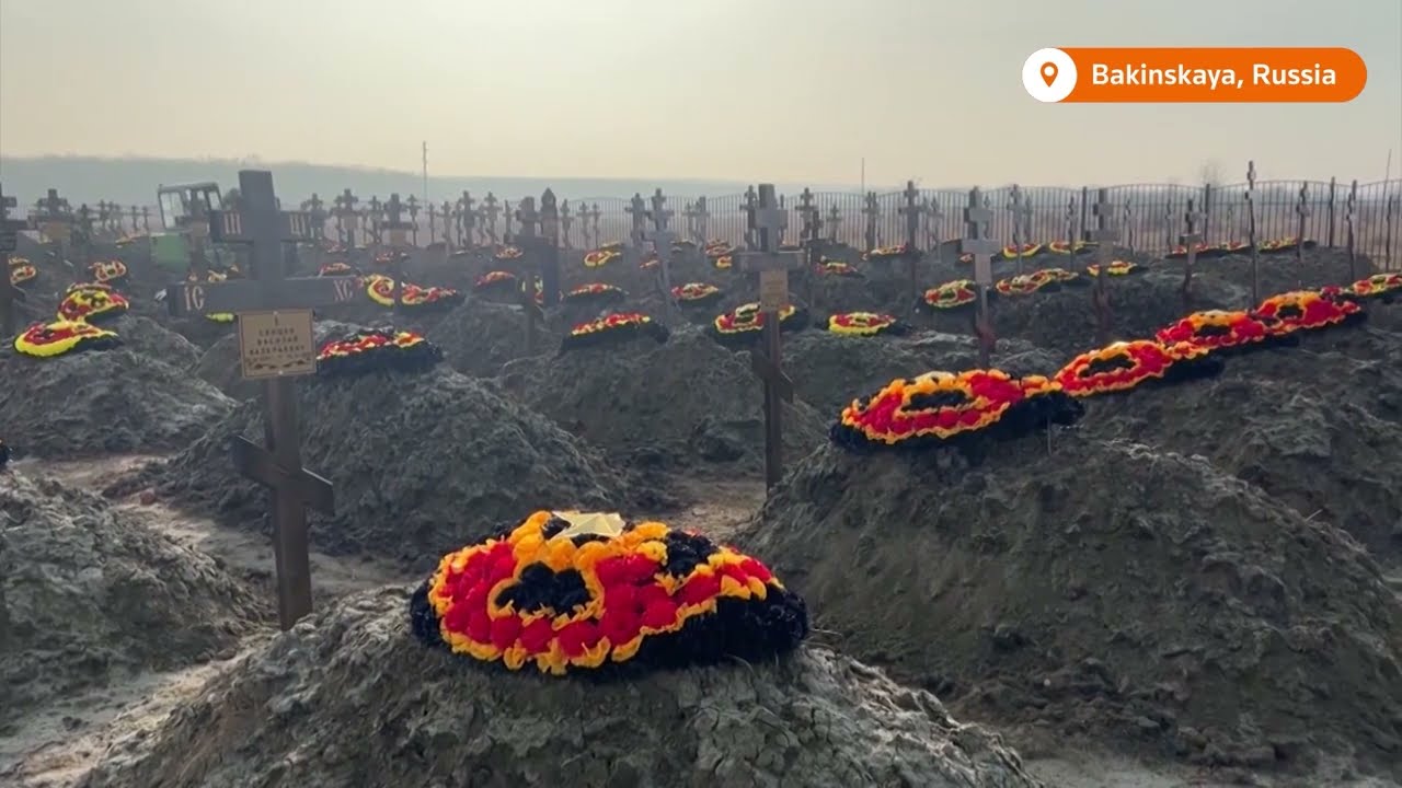 A Russian cemetery shows Wagner's army of convicts