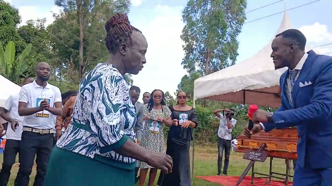 Mzazi Shujaa by Baraka Ochengo-live performance at the burial of our father Joseph  Baariu 3/2/26