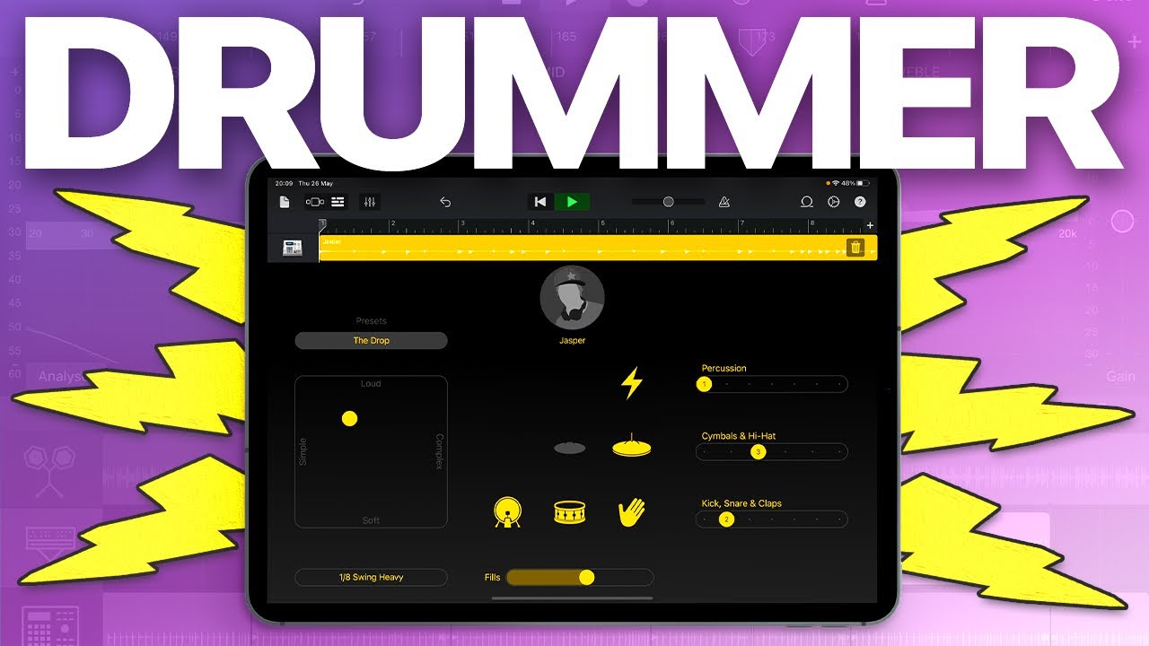 Барабанщик GarageBand для начинающих