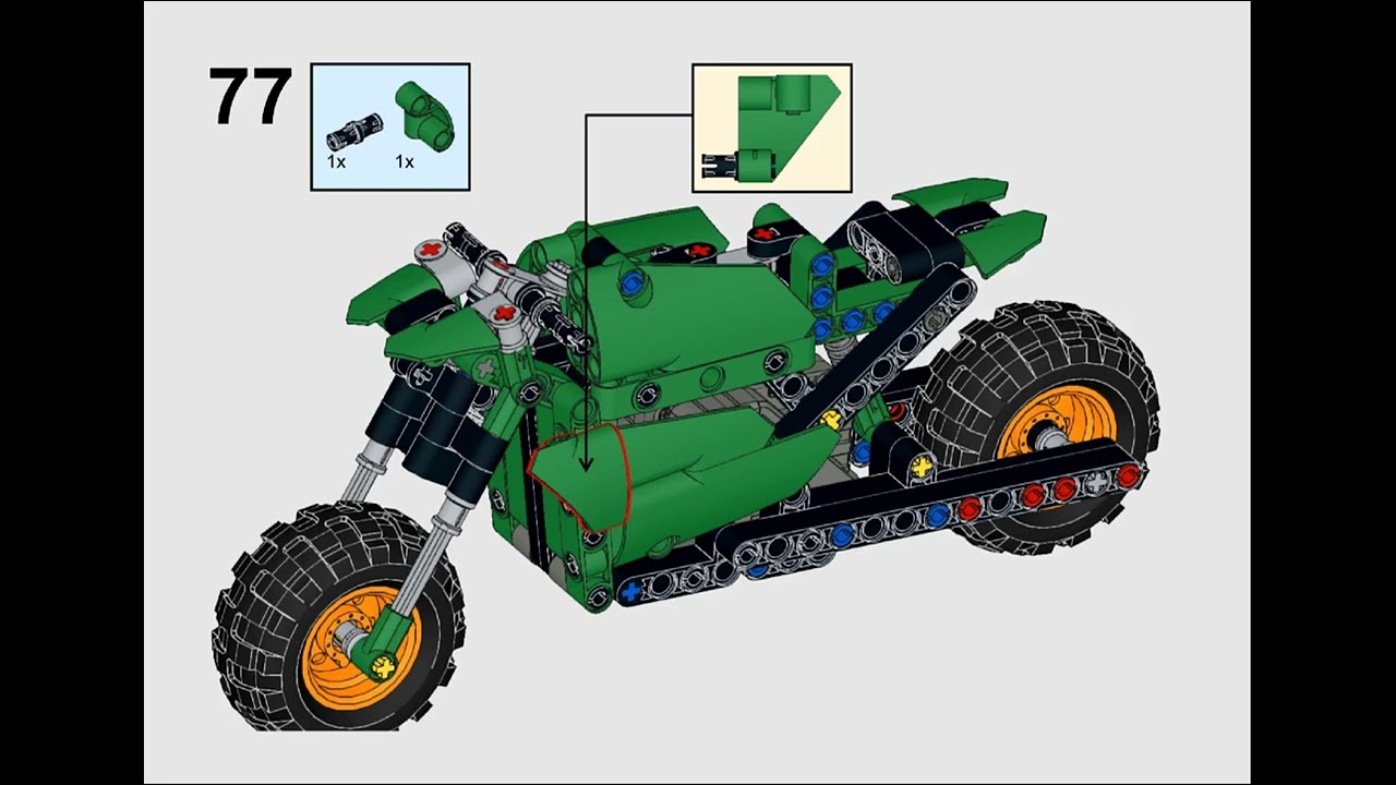 LEGO® 42149 Alternate Build - Technic Monster Jam Dragon - Motorbike