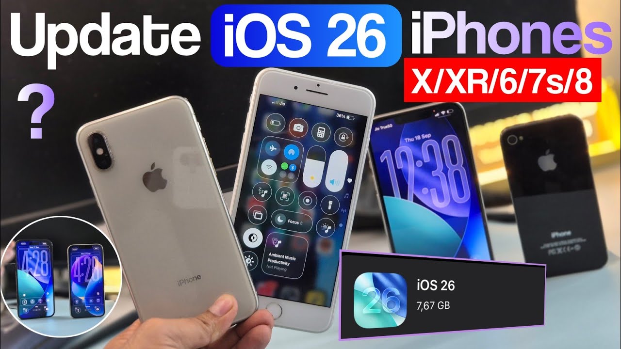 How To Update iOS 26 in iPhone X | Update iPhone X,XS,6,7,8 To iOS 26 | Install iOS 26 in iPhone X ?