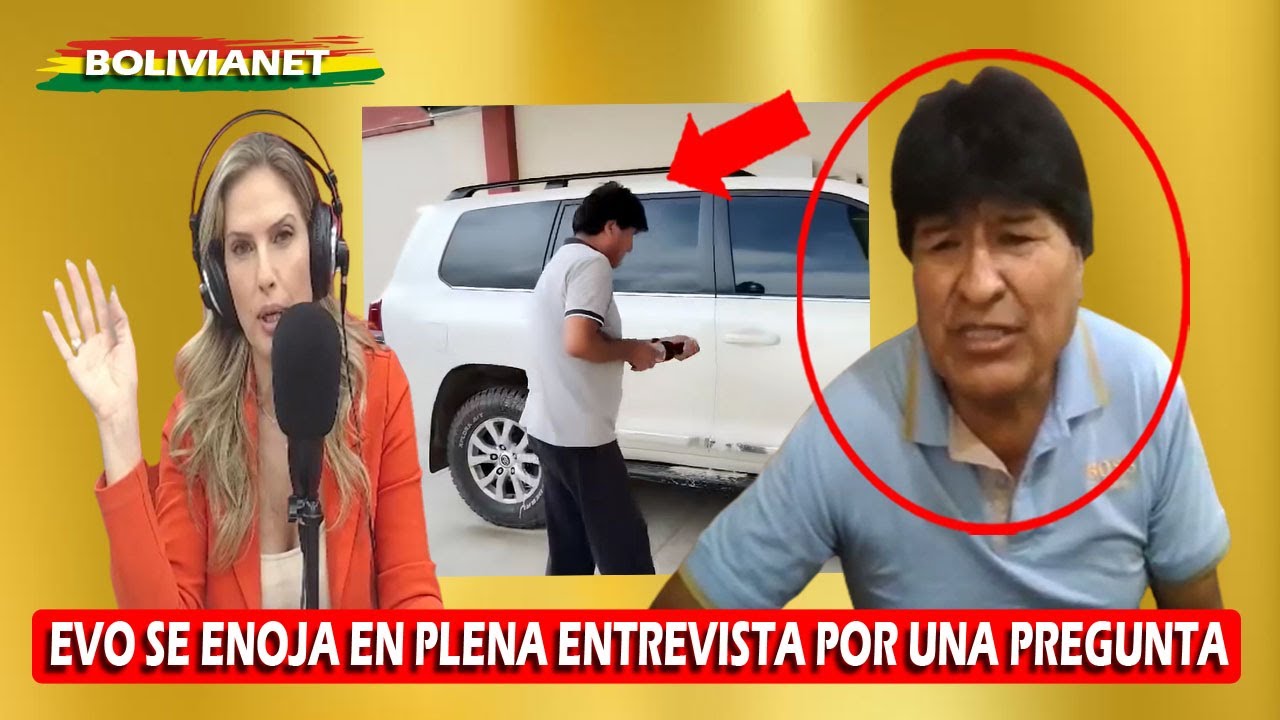EVO MORALES SE MOLESTA POR PREGUNTA SOBRE VAGONETA EN ENTREVISTA TRAS DECIR QUE 