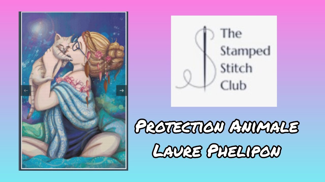 Aujourd'hui je brode Protection Animale de #LaurePhelipon de #thestampedstitchclub 