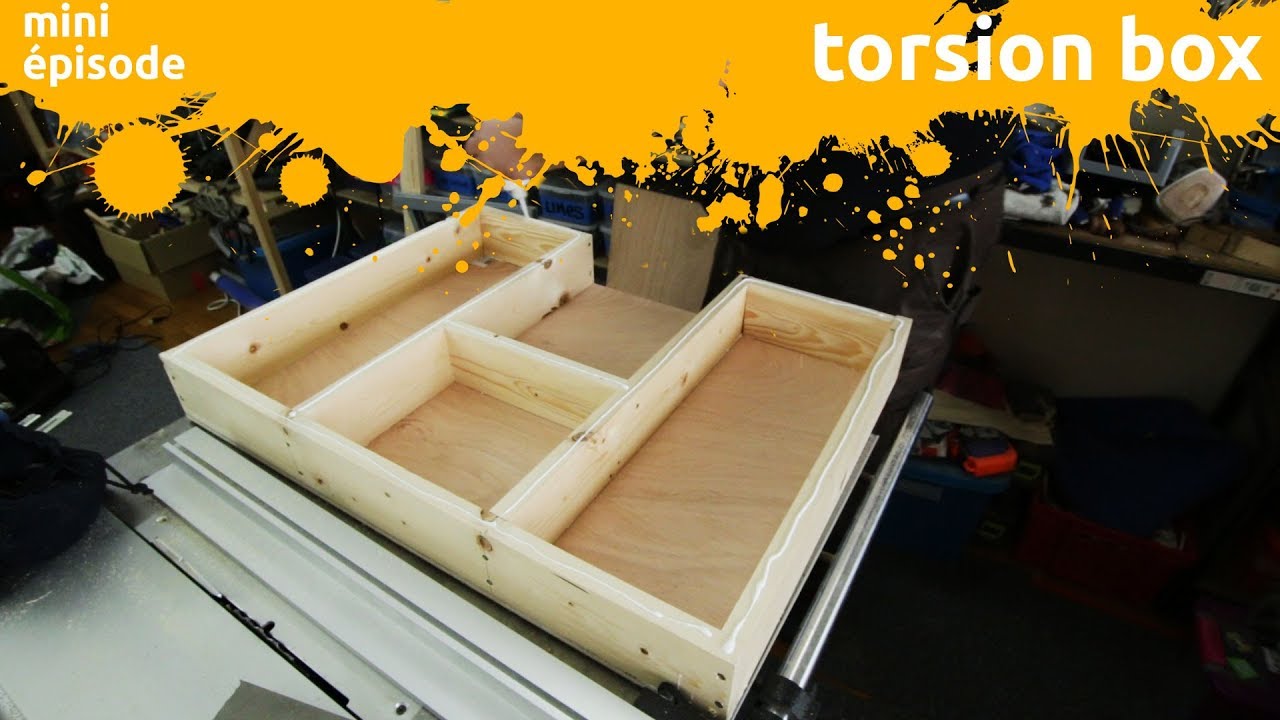 fabrication d'une torsion box (&agrave; roulettes) pour ma nouvelle machine &agrave; coudre - miniEpisode