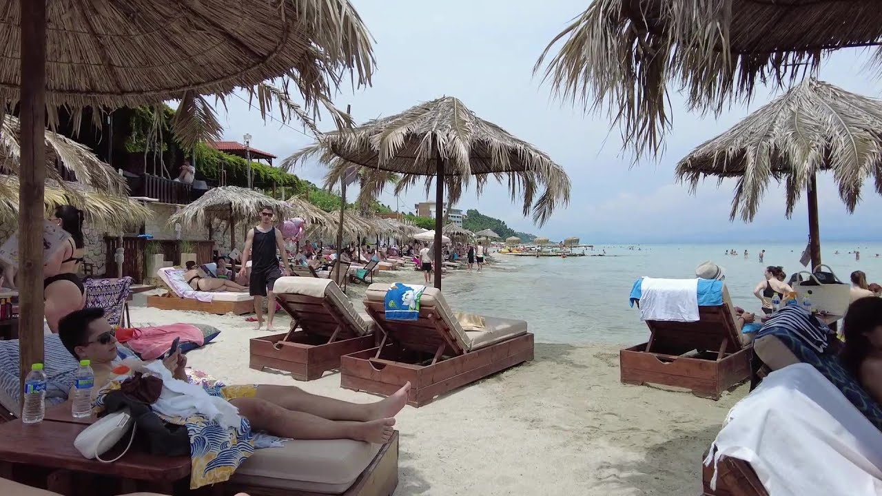 Kalithea Halkidiki beach walk June 2023