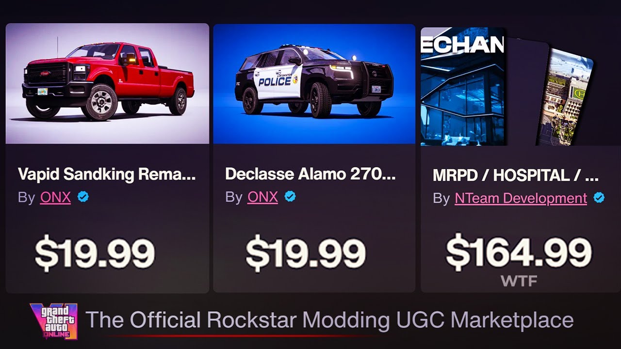 Компания Rockstar, возможно, планирует создать онлайн-магазин для GTA 6… (платные моды)