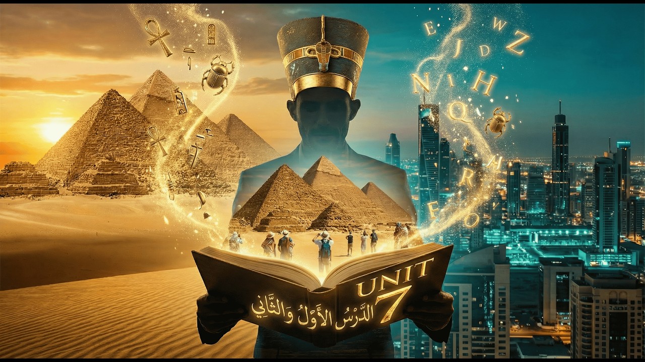 انجليزي أولى إعدادي الترم الثاني 2026 | شرح Unit 7 (Lessons 1 & 2) | قصة رحلة المتحف