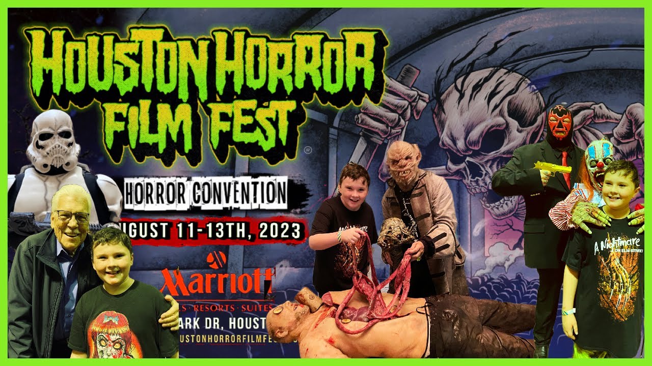 Houston Horror Film Fest 2023 Horror Convention Celebrity & Vendor Walkthrough Tour!
