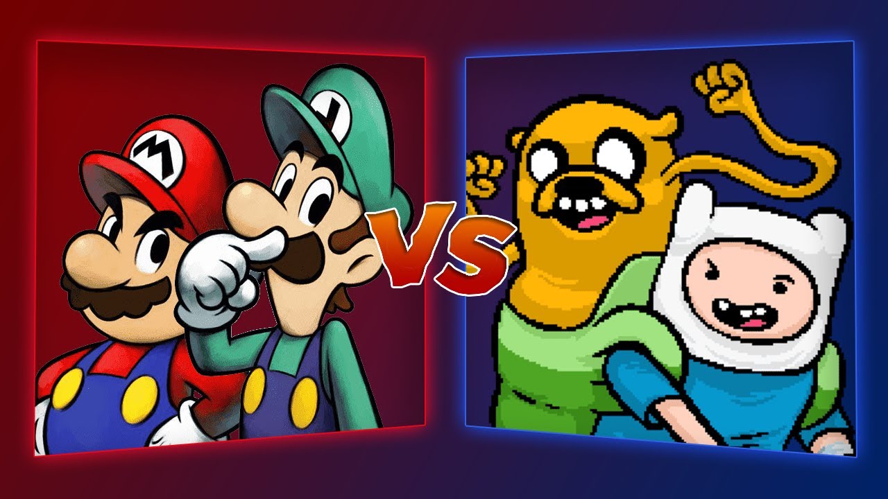 MUGEN Battle - Mario/Luigi vs Finn/Jake