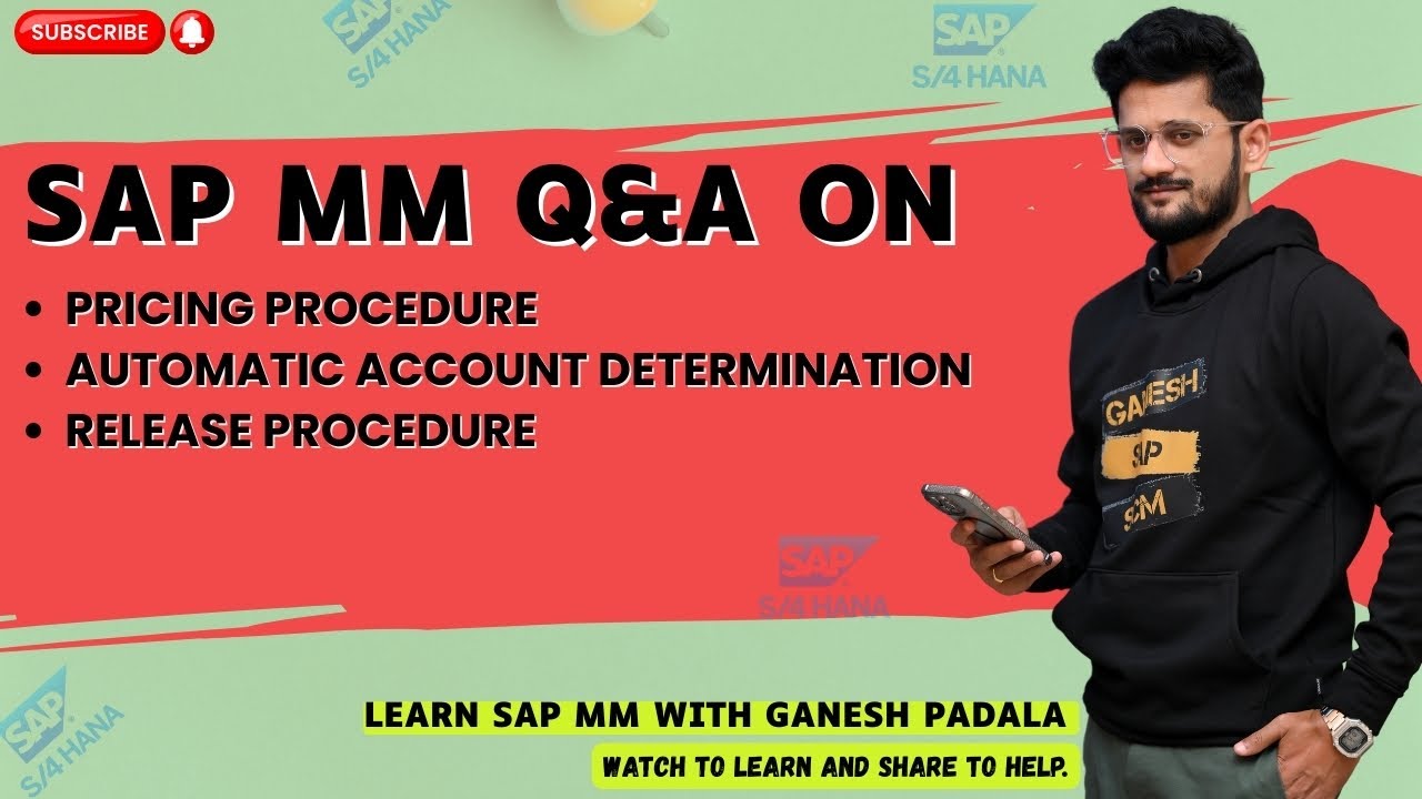 Вопросы и ответы по SAP MM: ценообразование, AAD, выпуск от Ганеша Падалы || Видео SAP WM от Гане...