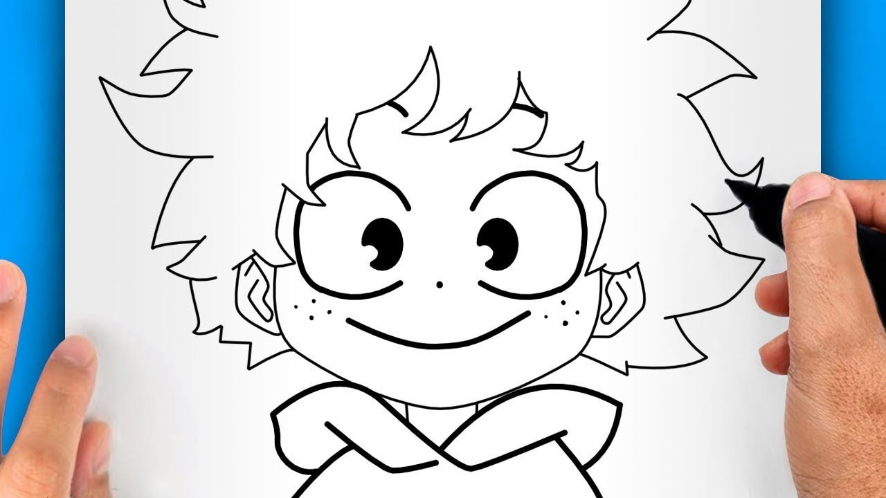 COMMENT DESSINER DEKU FACILEMENT | DESSIN DE DEKU FACILE
