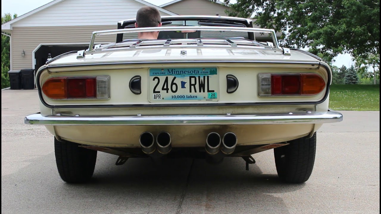 Triumph Spitfire 1500 Monza Exhaust Rev's & Drive By's