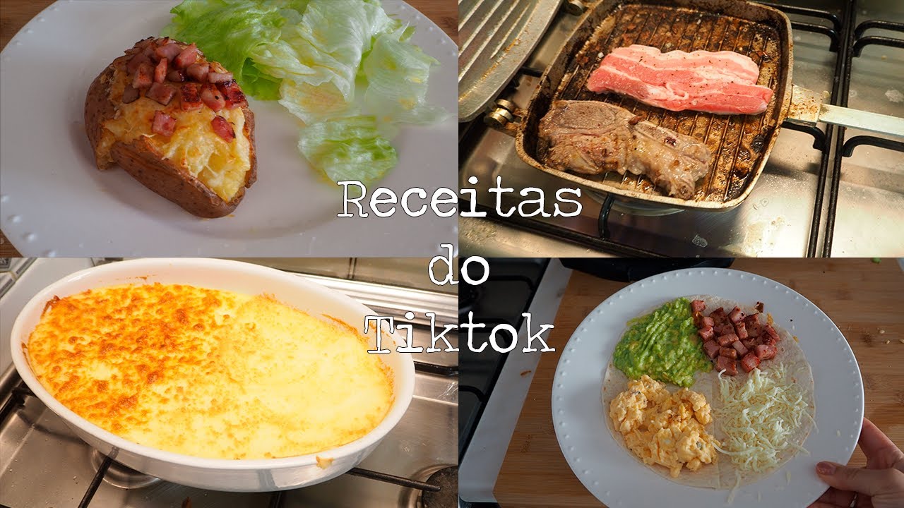 WHAT I EAT IN A DAY SÓ SEGUINDO RECEITAS DO TIKTOK| Claudia Dias