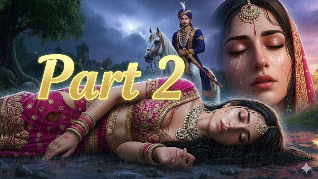 बेघर राजकुमारी और दुश्मन राजकुमार की अनसुनी कहानी😱 | बारिश की रात का राज🙏😰| Heart Touching Story #ai