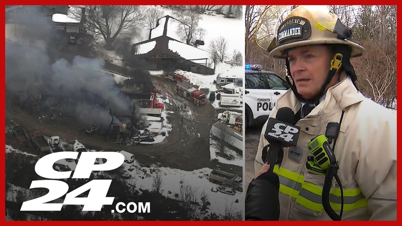 Firefighters 'actively firefighting' Scarborough farm blaze, no injuries reported